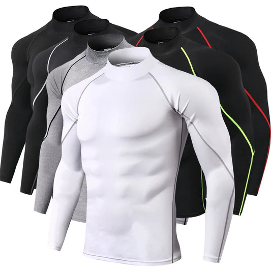 Wyhyaye Mens Quick Dry Sport T Shirt Long Sleeve Compression