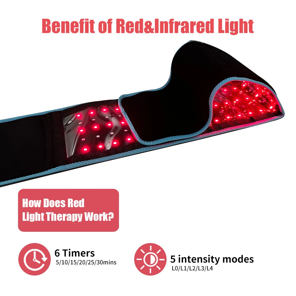 Near Infrared Light Therapy Wrap 660nm 850nm For Body Relaxation