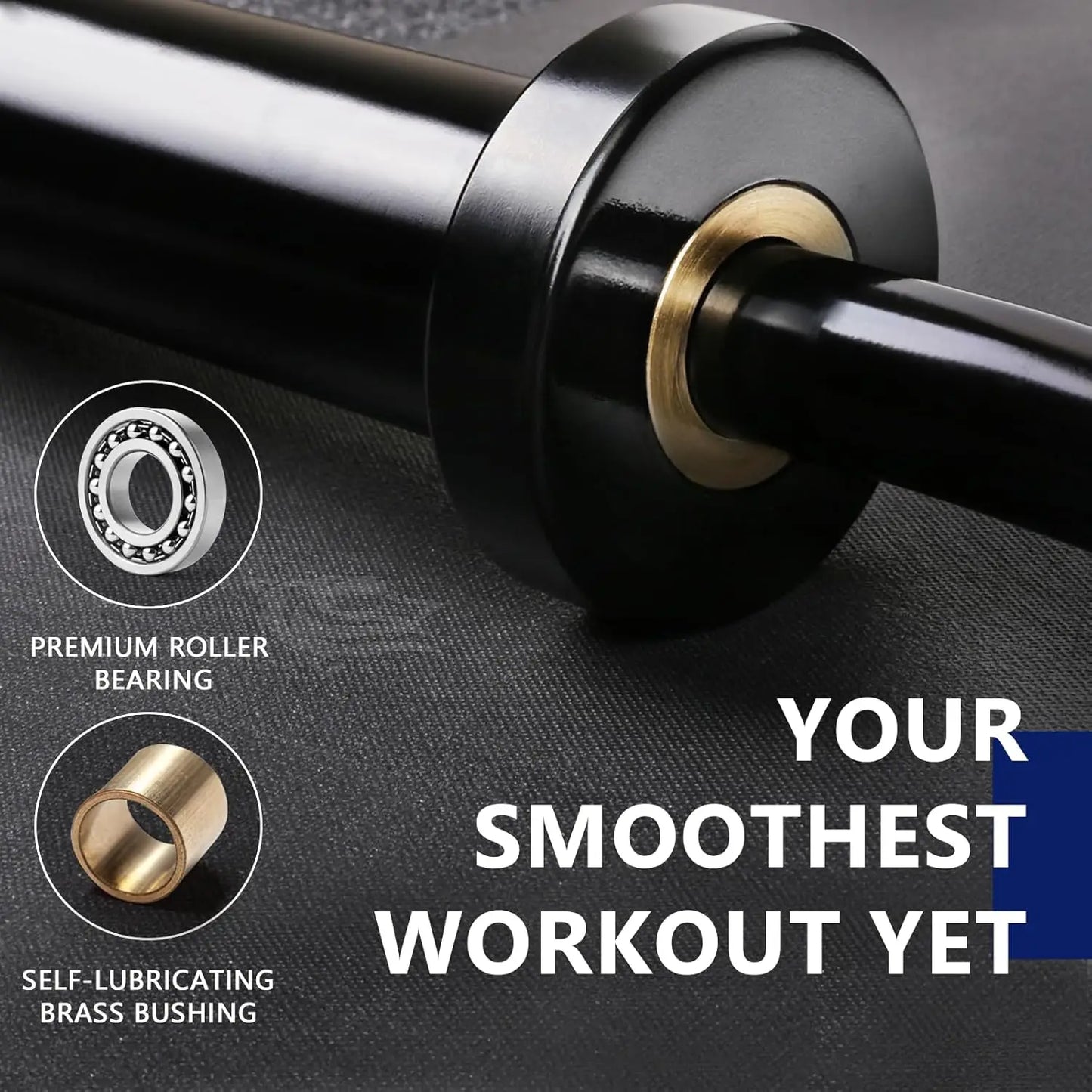 EZ Curl Bar Weight Set With Plates For Strength Training