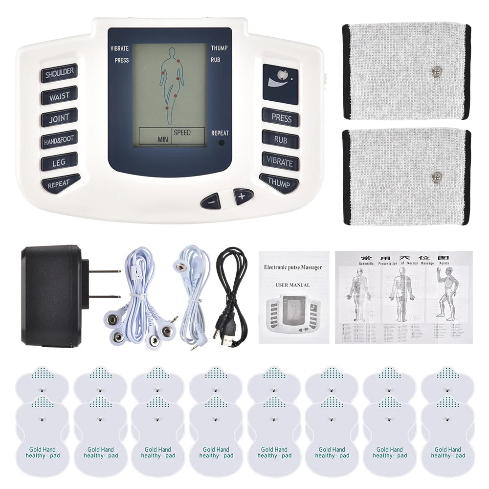 Professional EMS Tens Muscle Stimulator Body Massager Microcurrents Low Frequency
